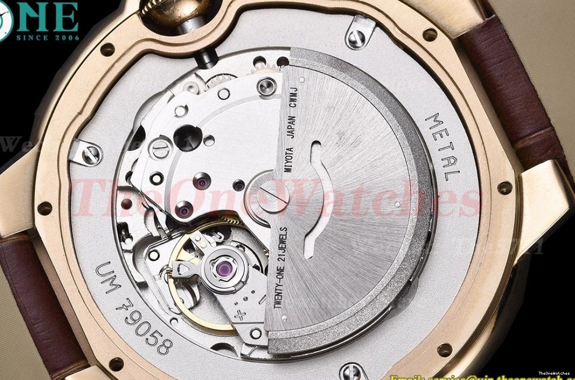 42mm GDF De Dial Cartier White LE MY8215 YG Ballon Bleu 1226